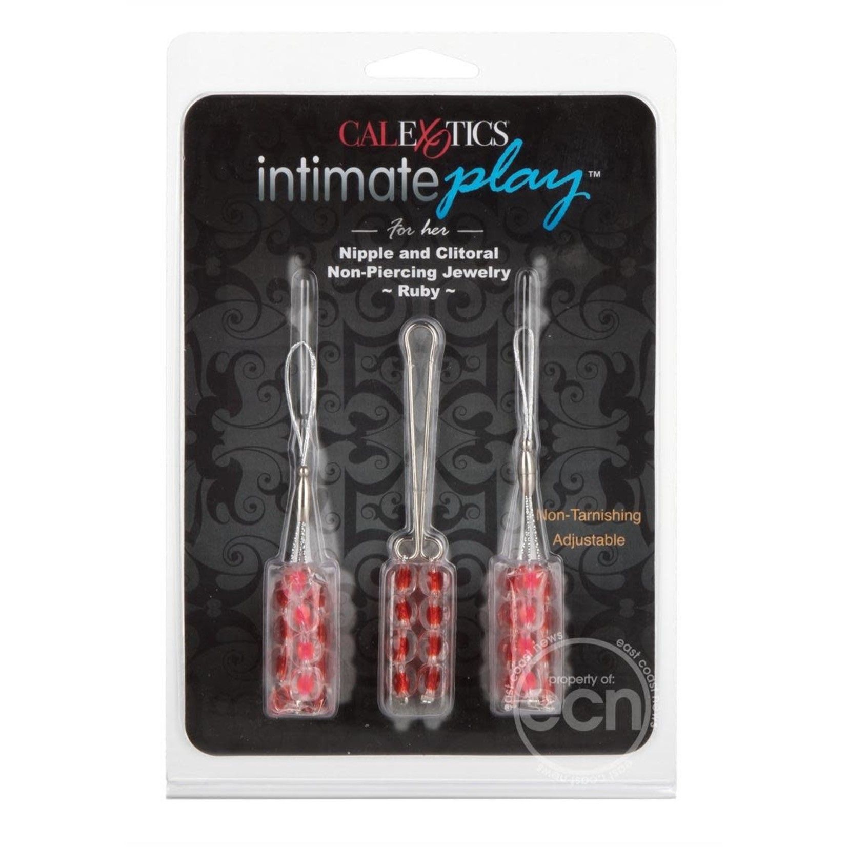 Intimate Play Nipple and Clitoral Non Piercing Body Jewelry - Ruby