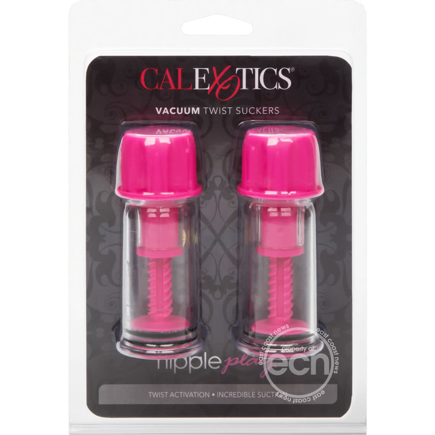 Nipple Play Vacuum Twist Suckers Pink