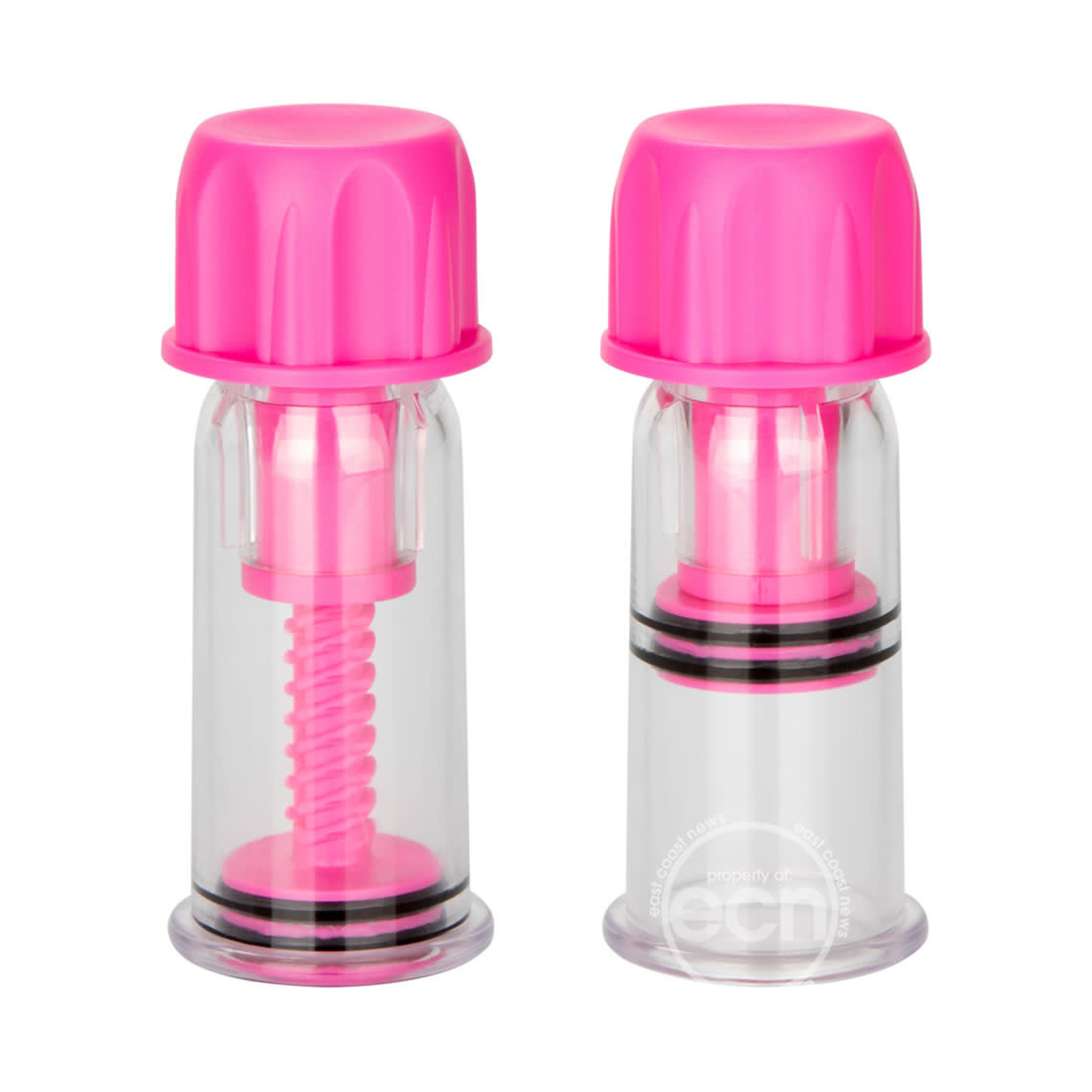 Nipple Play Vacuum Twist Suckers Pink