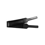 Rouge Folded Open Leather Paddle - Black