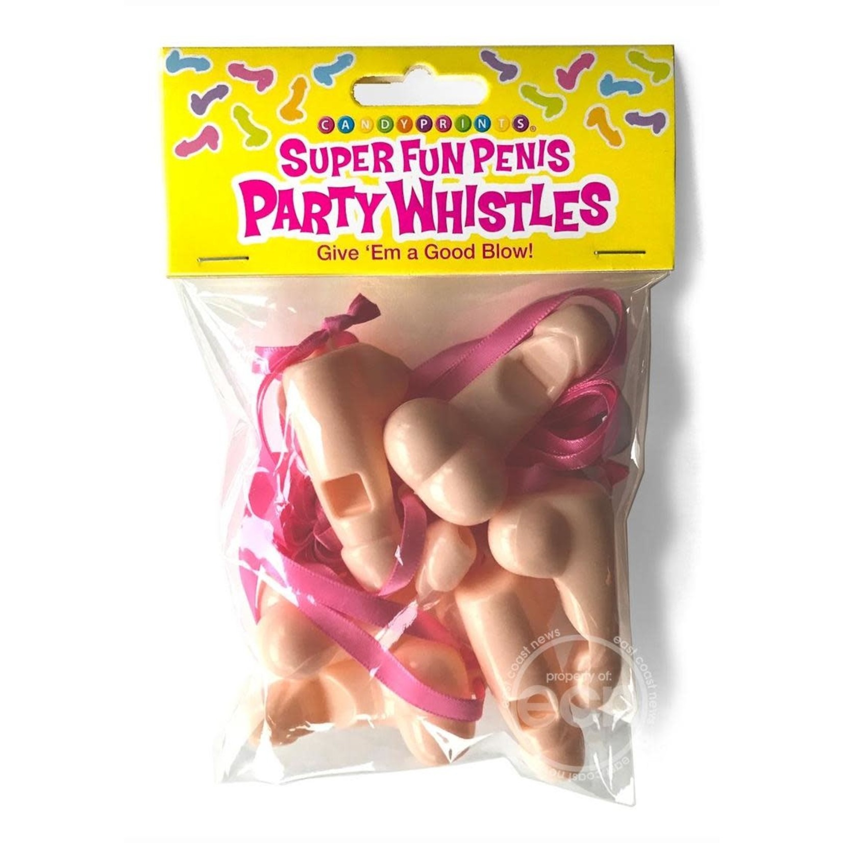 Super Fun Penis Party Whistles (6 per Pack)
