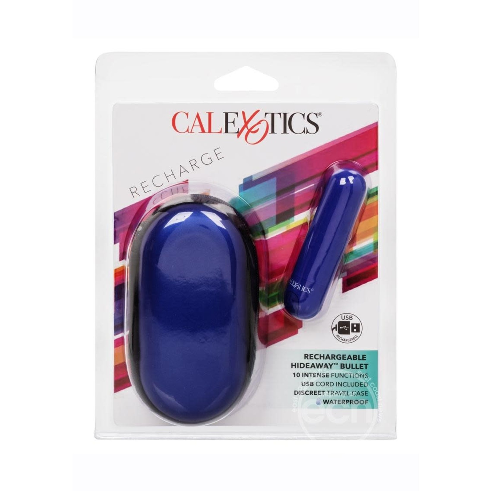 Rechargeable Hideaway Bullet Vibrator - Blue