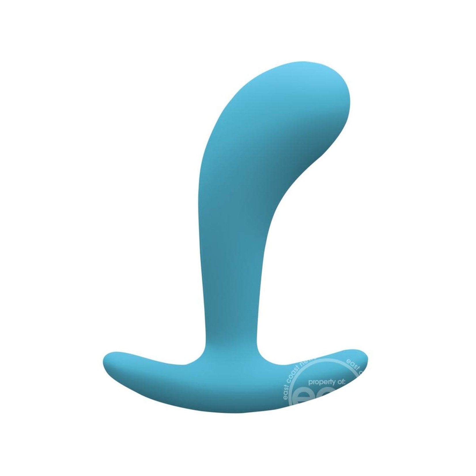 Firefly Contour Plug Silicone Butt Plug Glow In The Dark - Blue