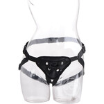 Strap U Sutra Fleece Lined Strap-On With Bullet Pocket - Black