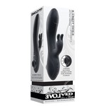 Rabbit Hole Rechargeable Silicone Triple Vibrator - Black