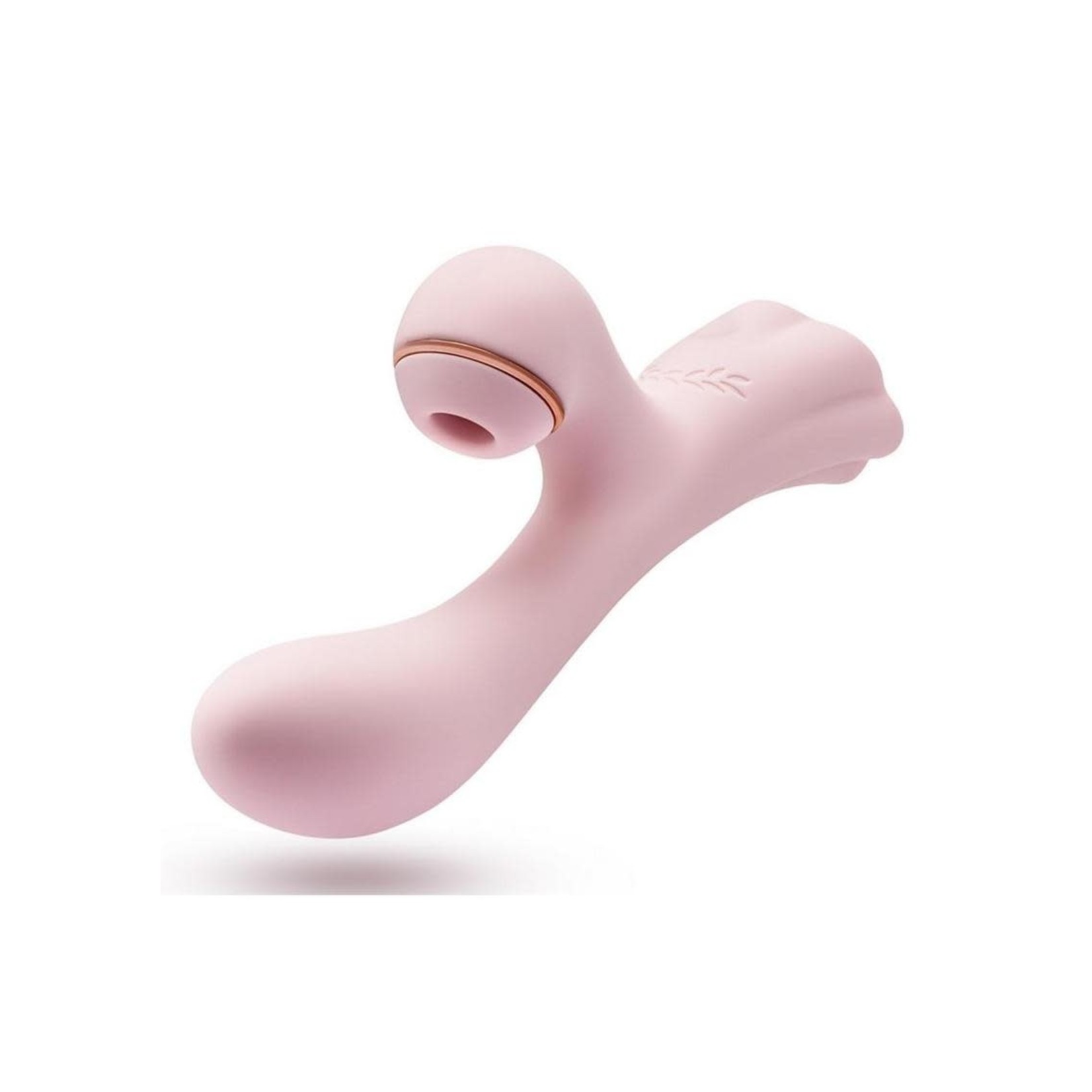 Lush Isabelle Rechargeable Silicone Air Pulse Clitoral Stimulator & G-Spot Vibrating Rabbit - Pink