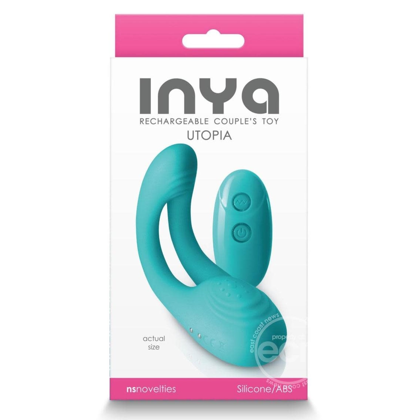 Inya Utopia Rechargeable Silicone Vibrator - Teal