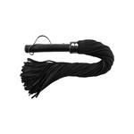 Rouge Suede Flogger With Leather Handle - Black