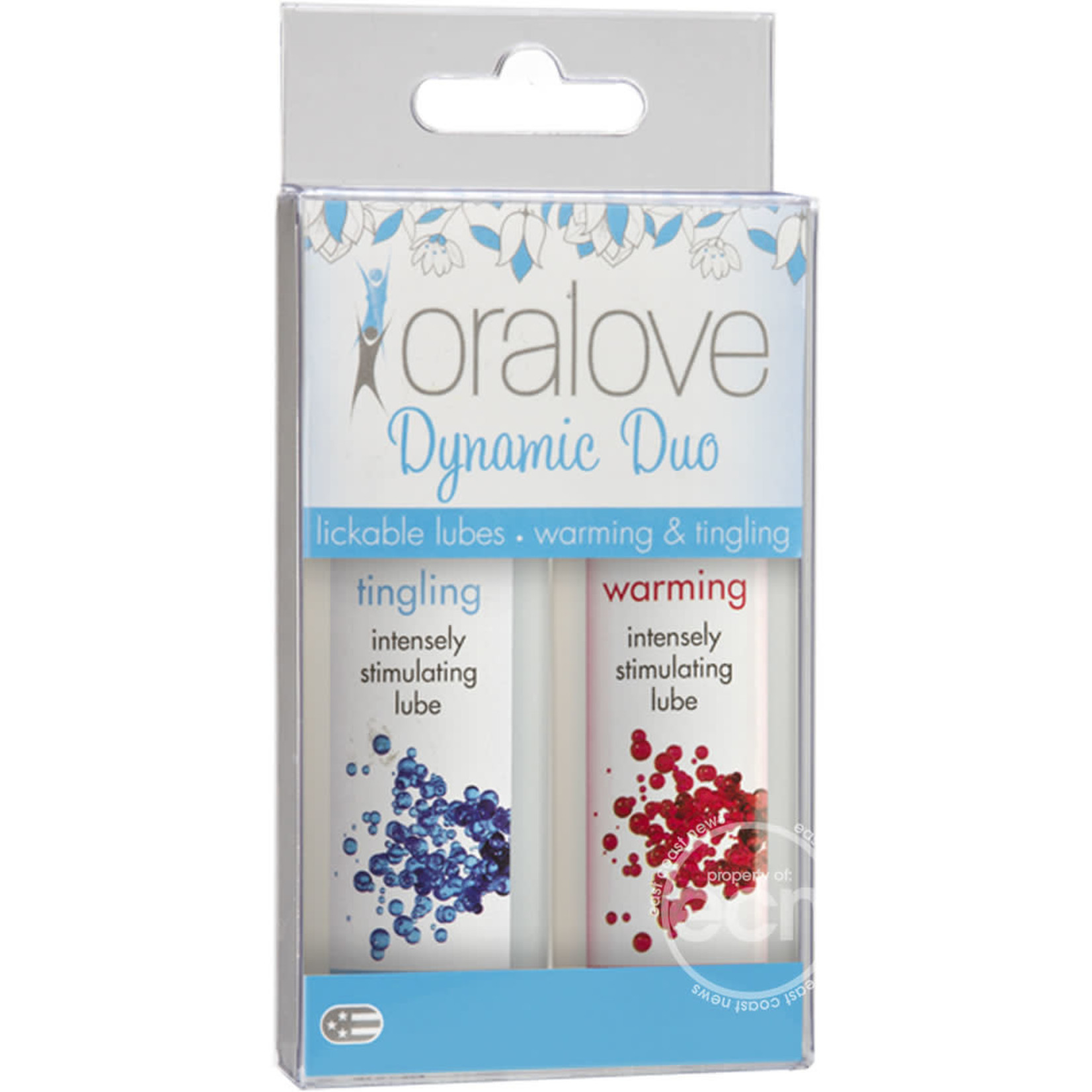 Oralove Dynamic Duo Lickable Warming And Tingling Lubricant 1oz (2 Per Set)