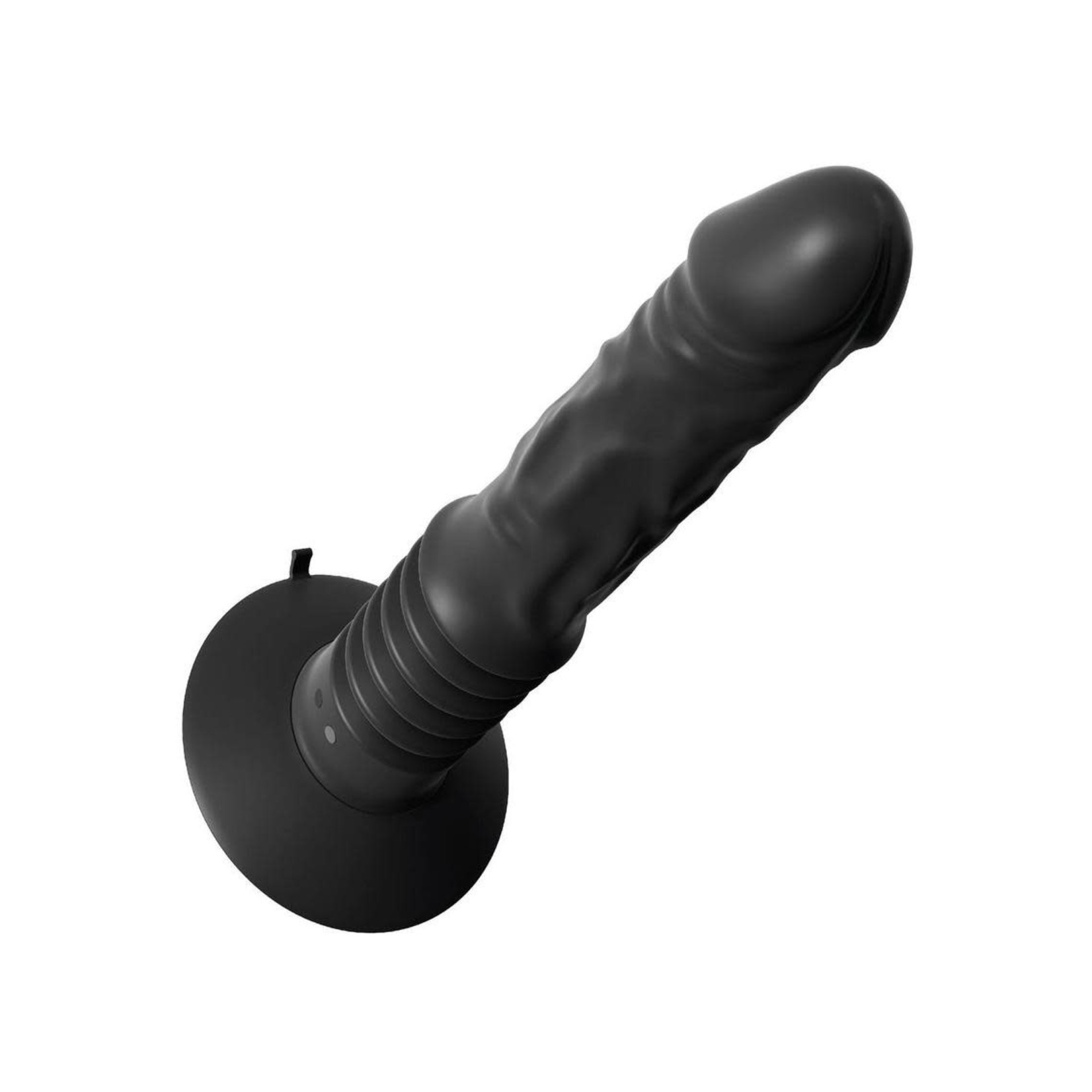 Anal Fantasy Elite Silicone Vibrating Ass Fucker USB Rechargeable Thrusting Dildo Black