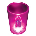 Light Up Cock Shot Glass - Magenta