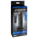 Fantasy Xtensions Vibrating Real Feel 2 Inch Extension Sleeve Black 6.5 Inch