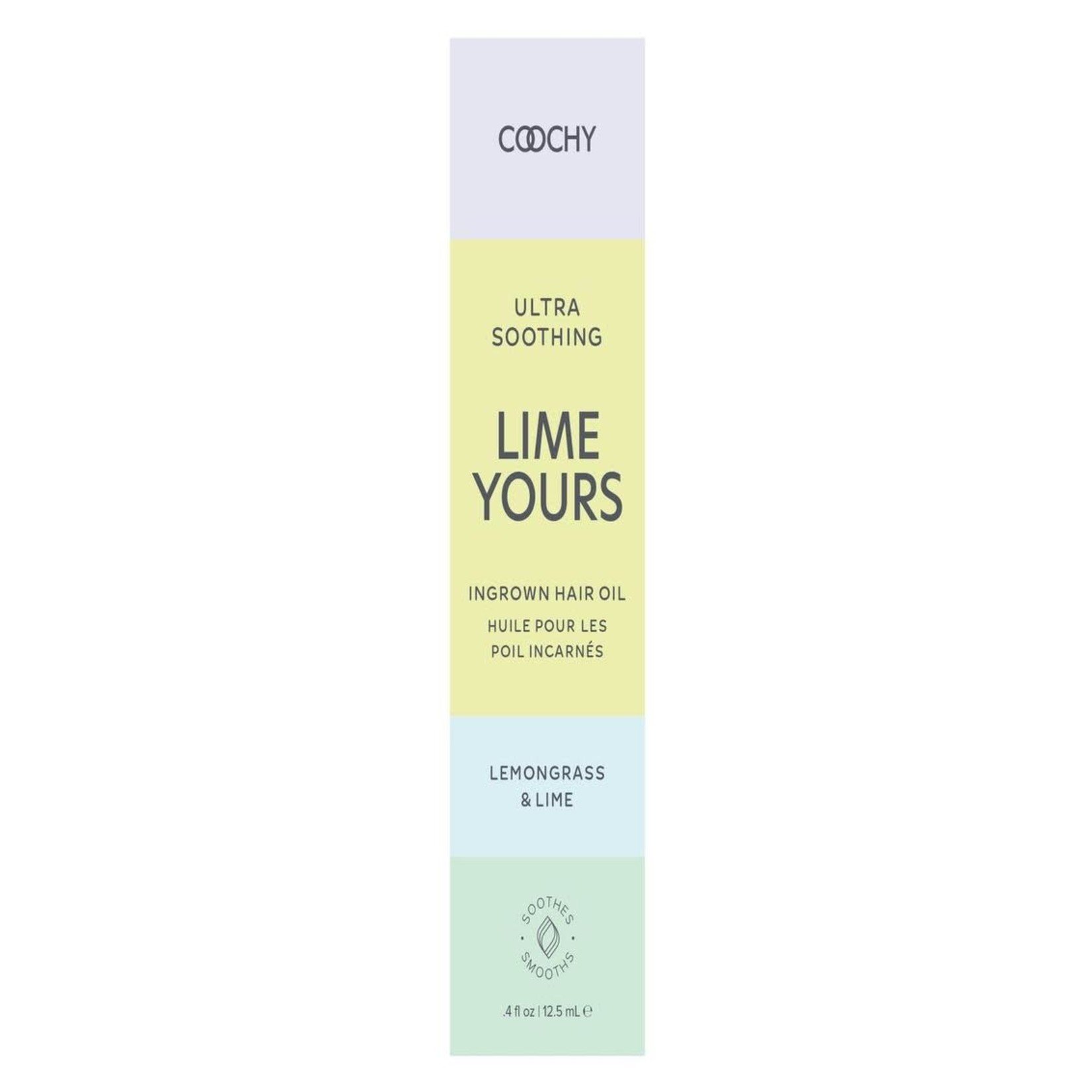 Coochy Ultra Soothing Lime Yours Ingrown Hair Oil Lemongrass Lime .5oz.