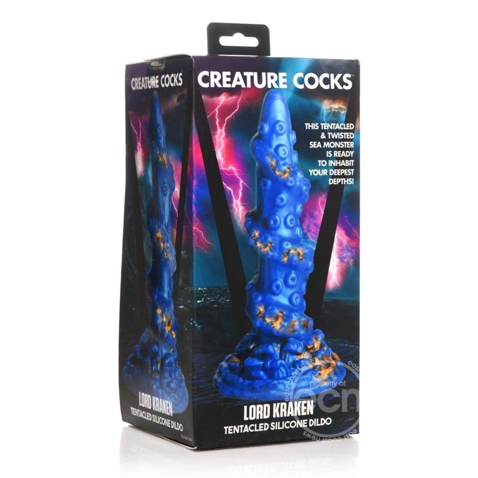 Creature Cocks Kraken Silicone Dildo - Blue/Gold