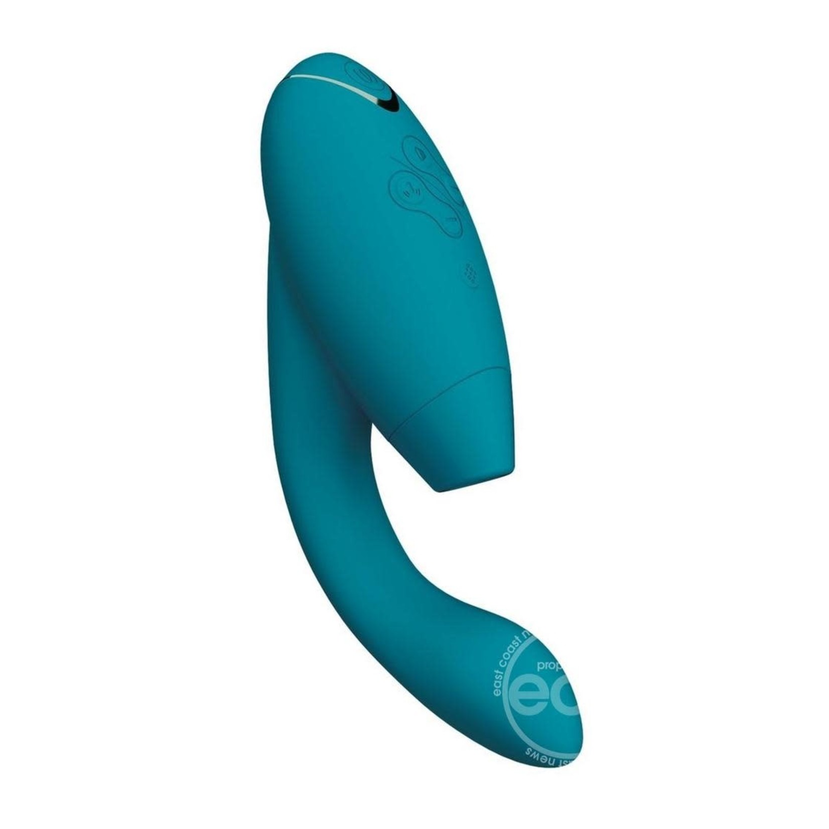 Womanizer Duo 2 Silicone Rechargeable Clitoral and G-Spot Stimulator - Petrol