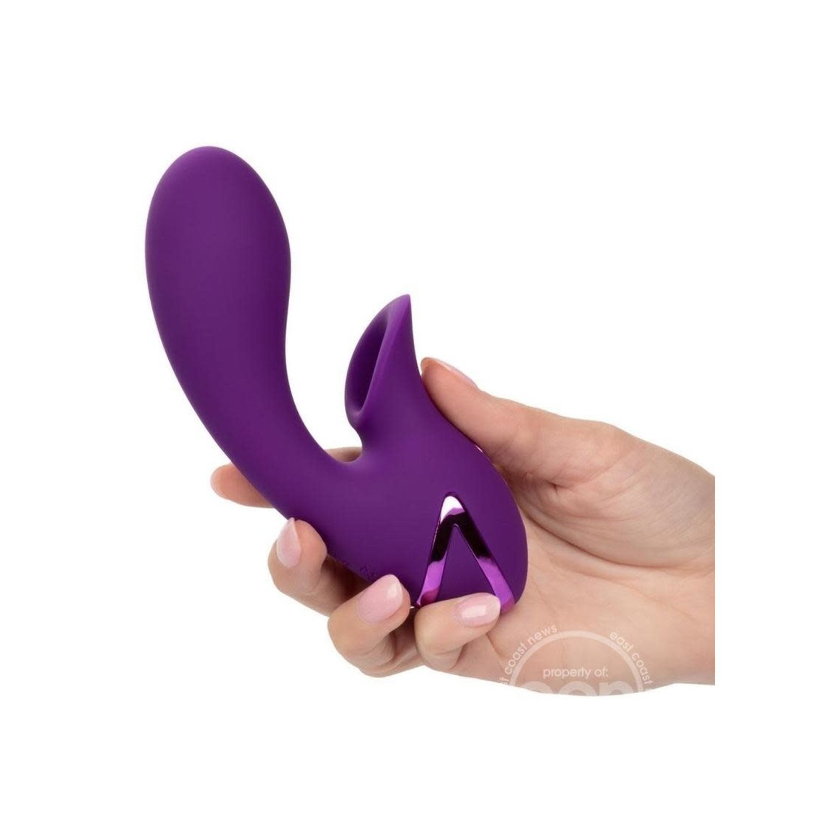 California Dreaming Huntington Beach Heartbreaker Rechargeable Silicone Stimulator - Purple