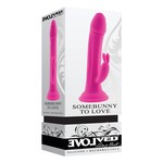 Somebunny to Love Rechargeable Silicone Rabbit Vibrator - Pink