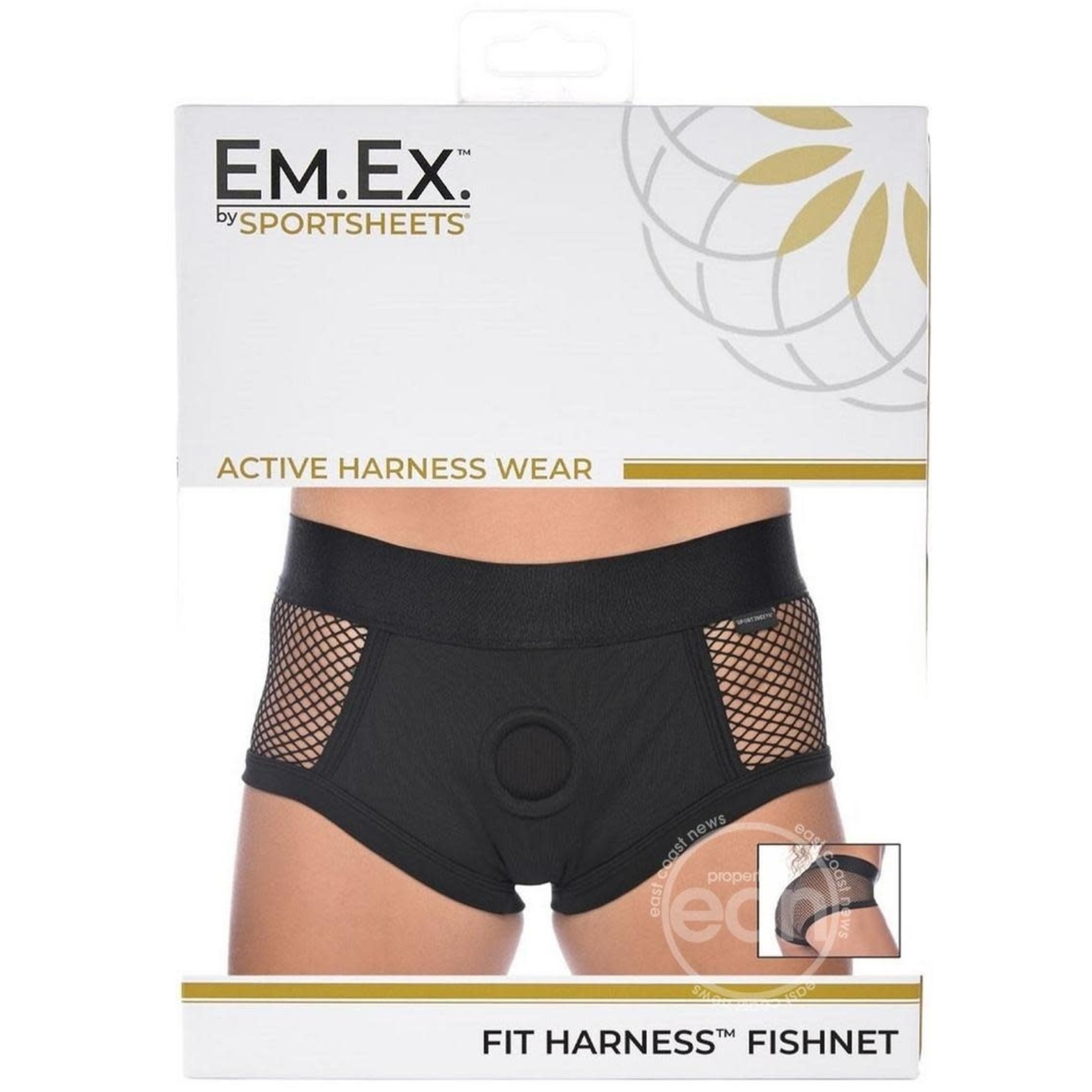 EM EX Fit Harness Fishnet - Medium - Black