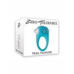 Zero Tolerance Teal Tickler Silicone Vibrating Cock Ring - Teal