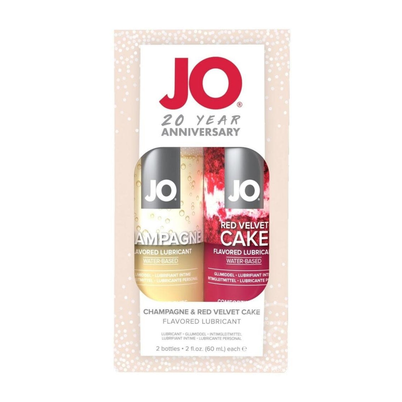 JO Limited Edition 20 Anniversary Gift Set - Champagne 2oz/Red Velvet Cake 2oz