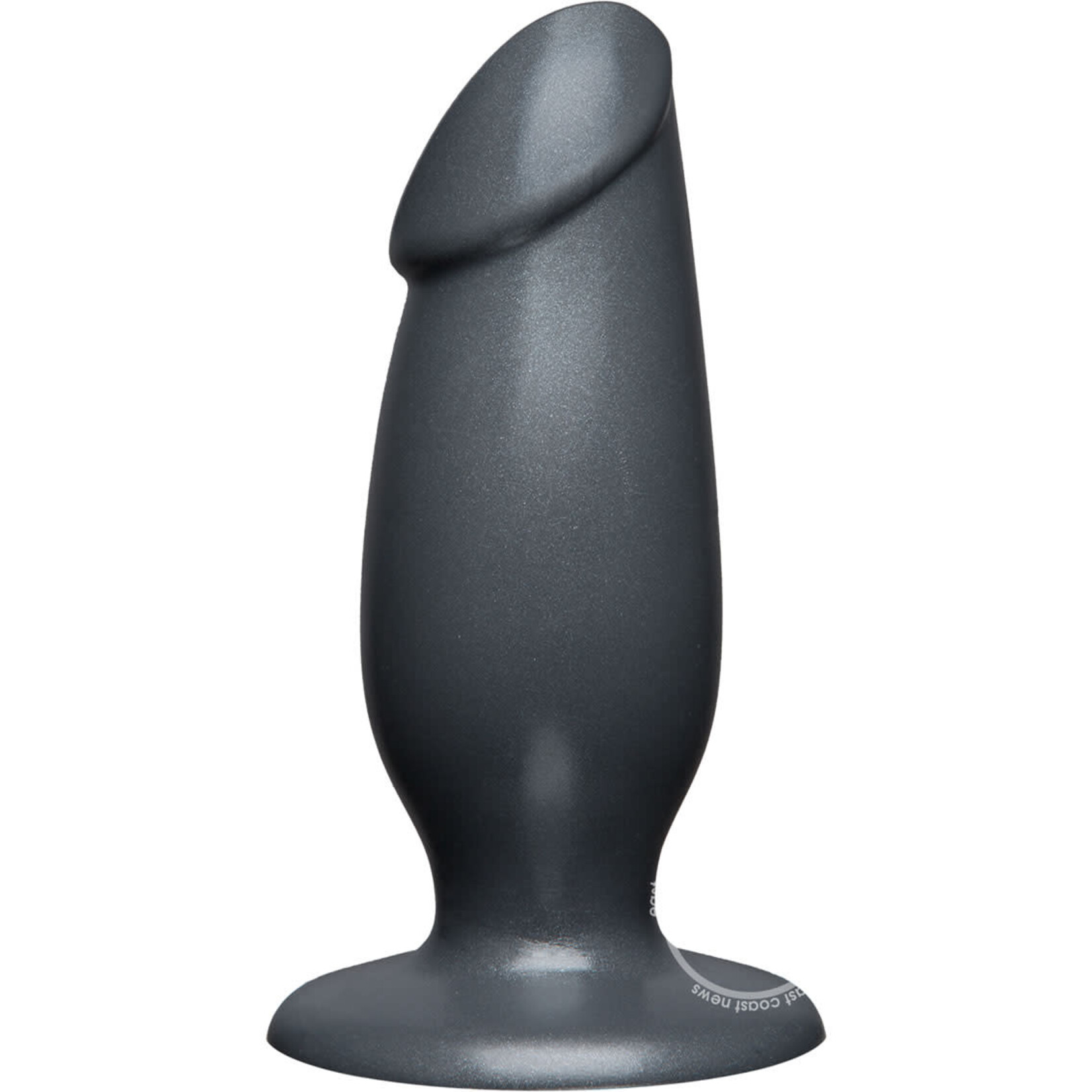 American Bombshell Fat Man Dildo 7in - Gun Metal