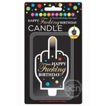 Happy F'n Birthday FU Finger Candle - Multicolor