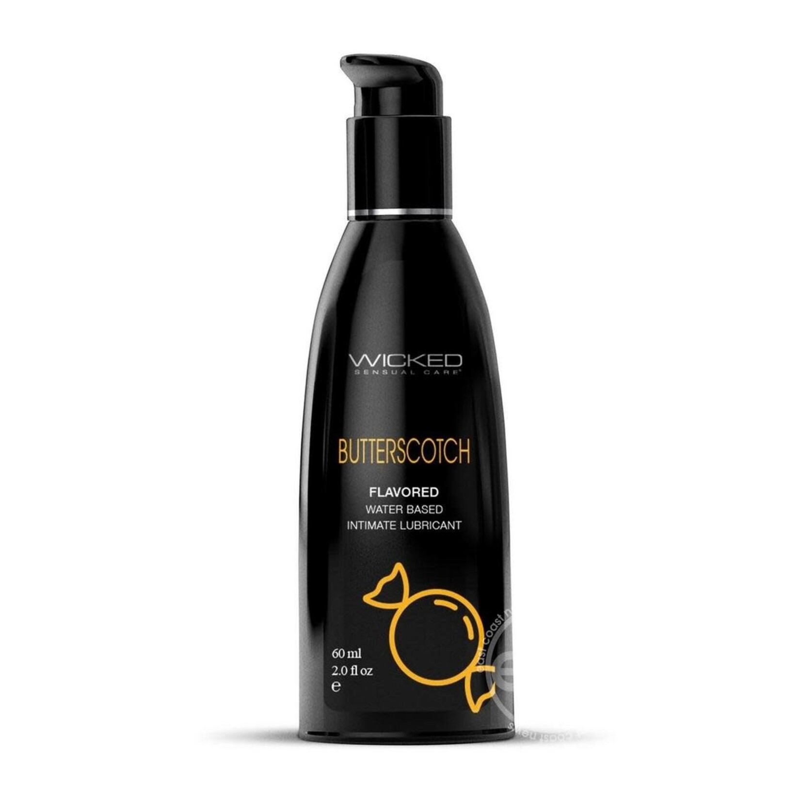 Wicked Aqua Water Based Flavored Lubricant Butterscotch 2oz