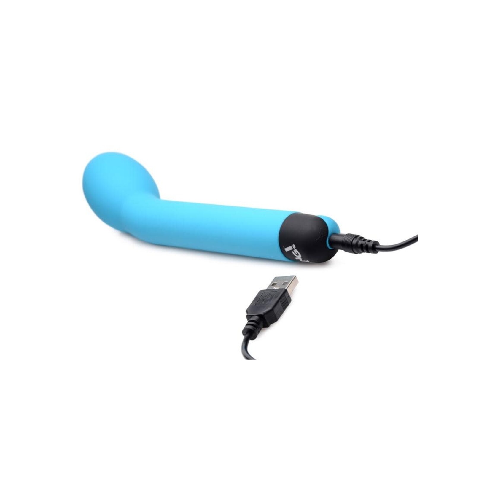 Bang! 10X Rechargeable Silicone G-Spot Vibrator - Blue