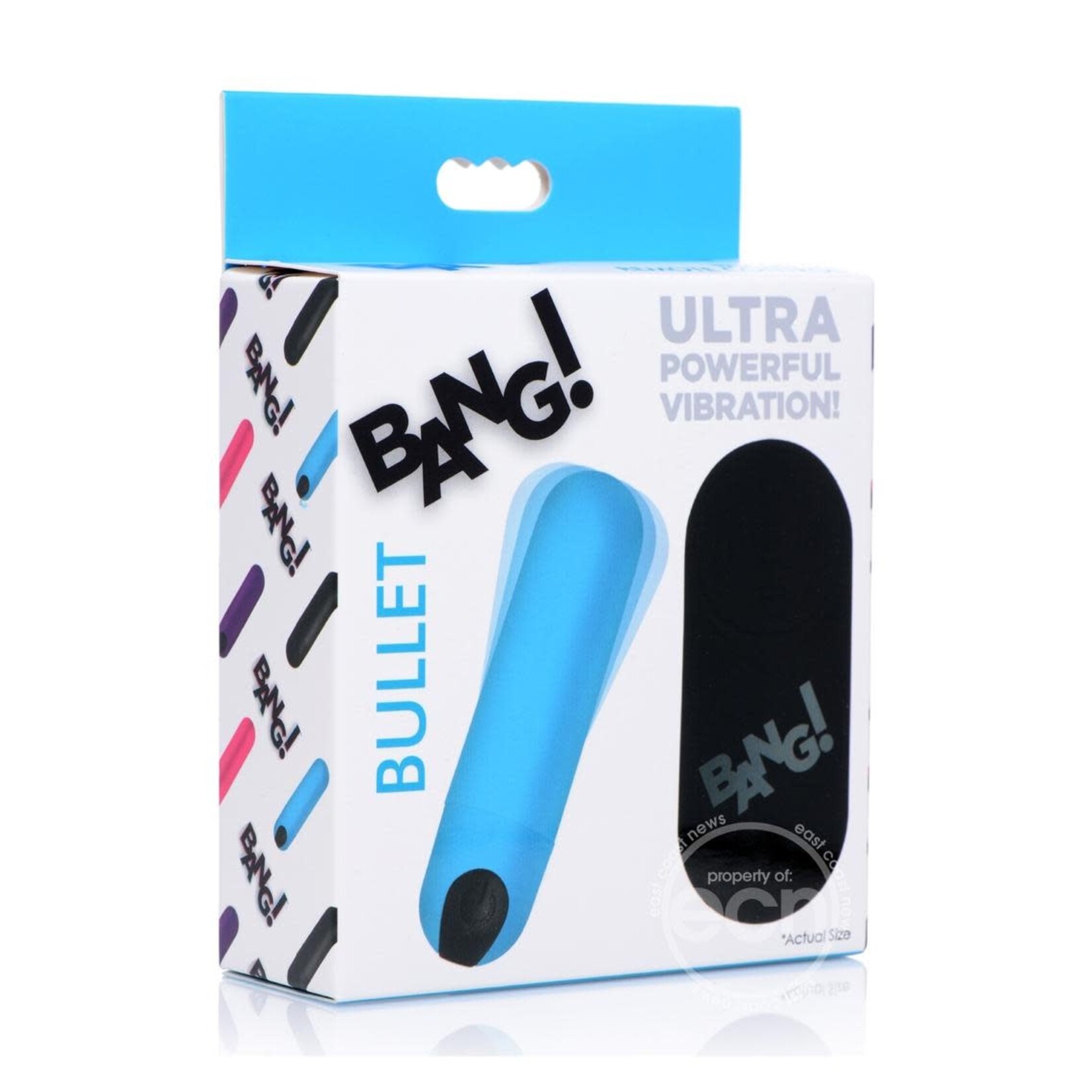 Bang! Vibrating Bullet w/ Remote Control-Blue