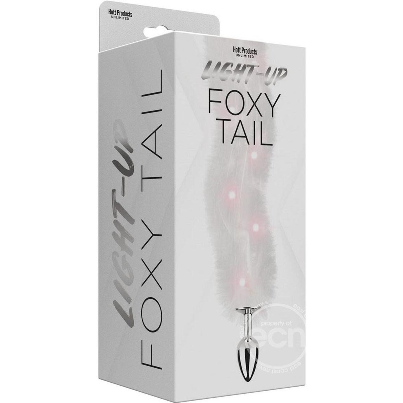 Foxy Tail Silicone Butt Plug - White