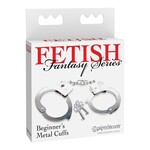 Fetish Fantasy Series Beginner Metal Cuffs Silver