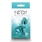 Rear Assets Aluminum Anal Plug - Small - Teal