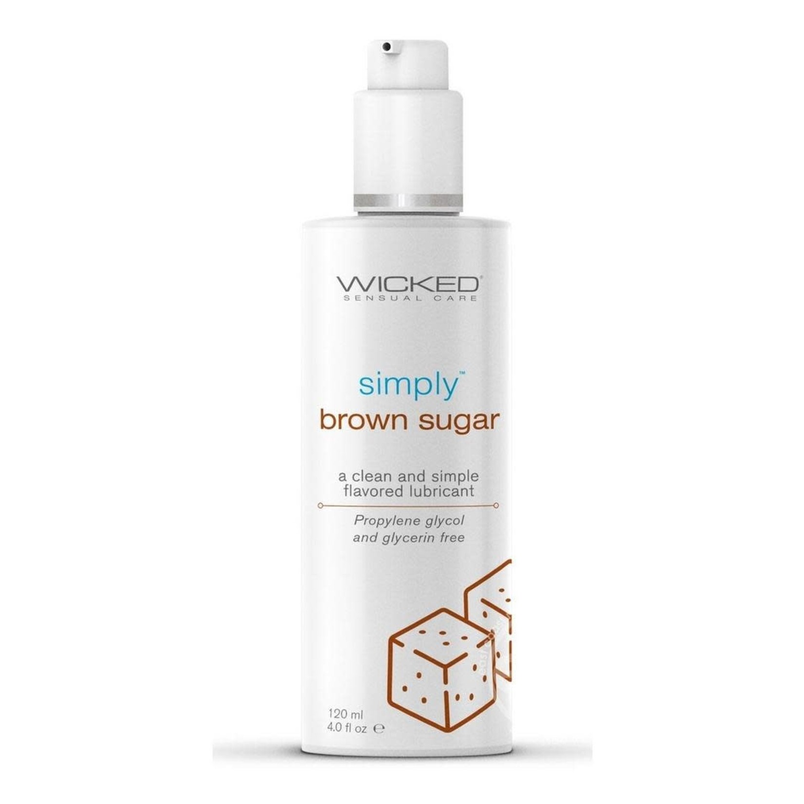 Wicked Simply Water Based Flavored Lubricant 4oz - Brown Sugar