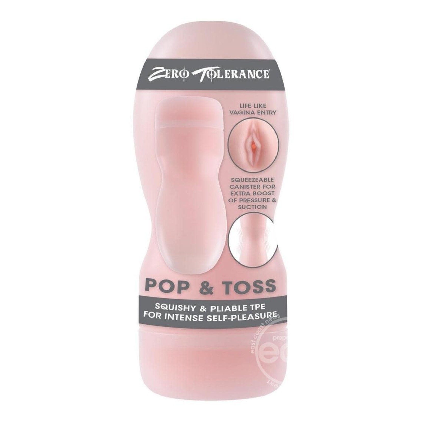 Zero Tolerance Pop & Toss Realistic Pussy Stroker - Vanilla