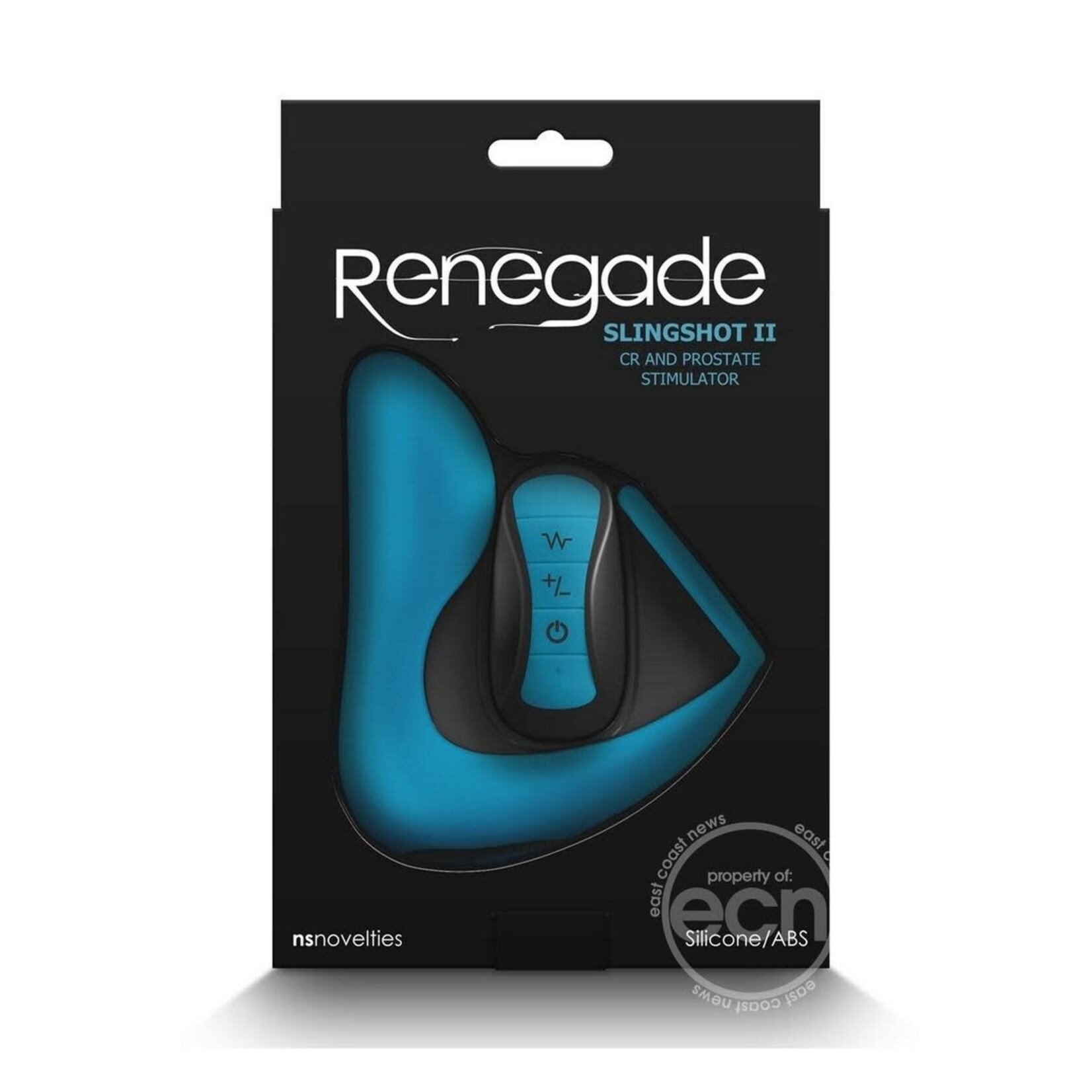 Renegade Slingshot II Rechargeable Silicone Cock Ring & Prostate Plug with Remote Control - Teal
