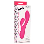 Bang! 10X Flexible Rechargeable Silicone Rabbit - Pink