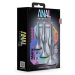 Anal Adventures Matrix Genesis Plug Kit Silicone Anal Plug Set - Stellar Silver