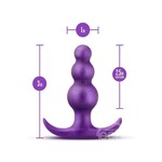 Anal Adventures Matrix Supernova Plug Silicone Anal Plug - Galatic Purple