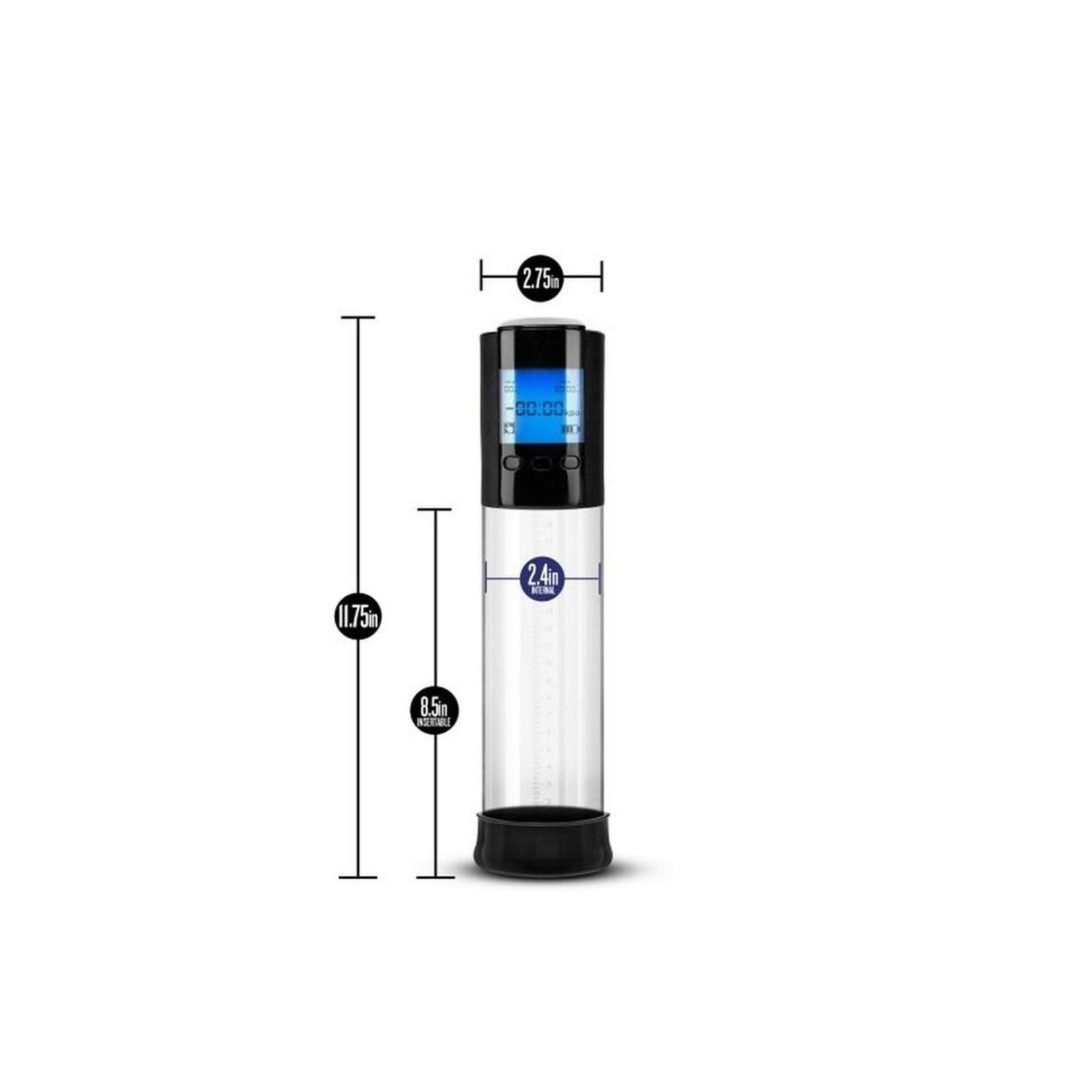 Performance VX10 Smart Penis Pump 11.4in - Clear