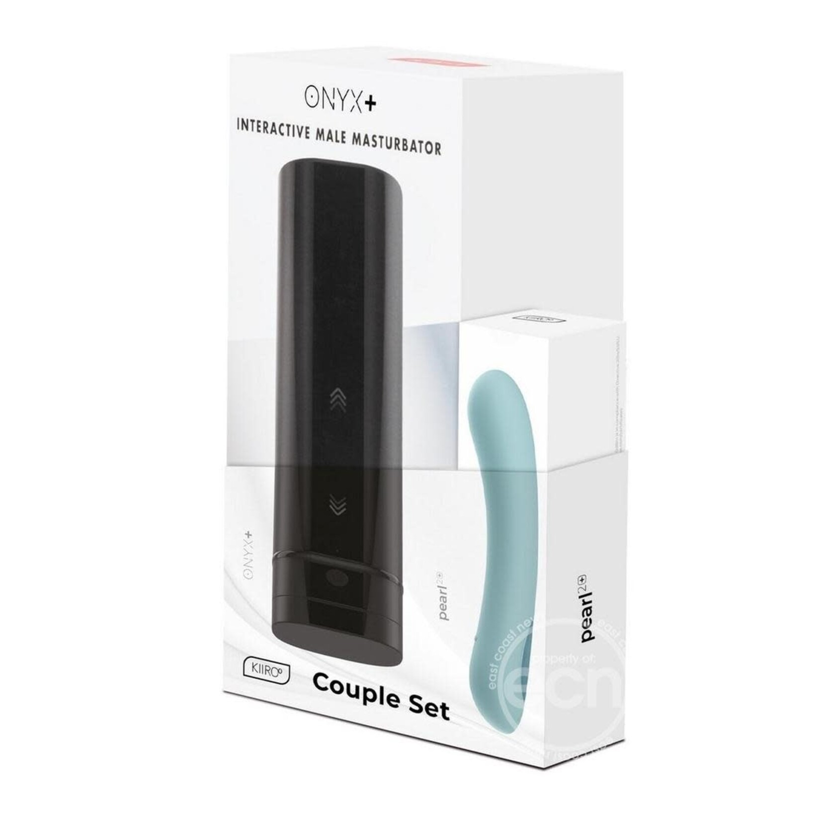 Kiiroo Onyx+ & Pearl2+ Couple Set Masturbator and Vibrator - Turquoise