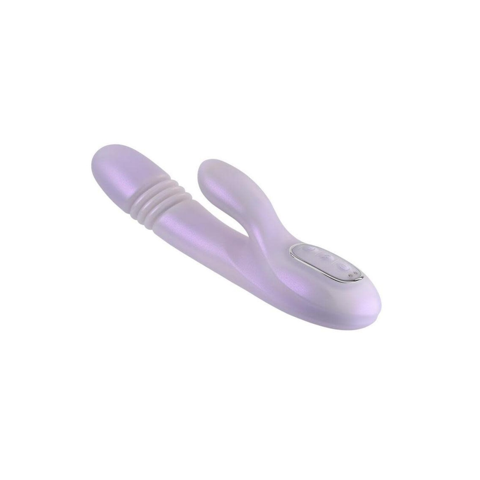 Playboy Bumping Bunny Rechargeable Silicone Rabbit Vibrator - Pink