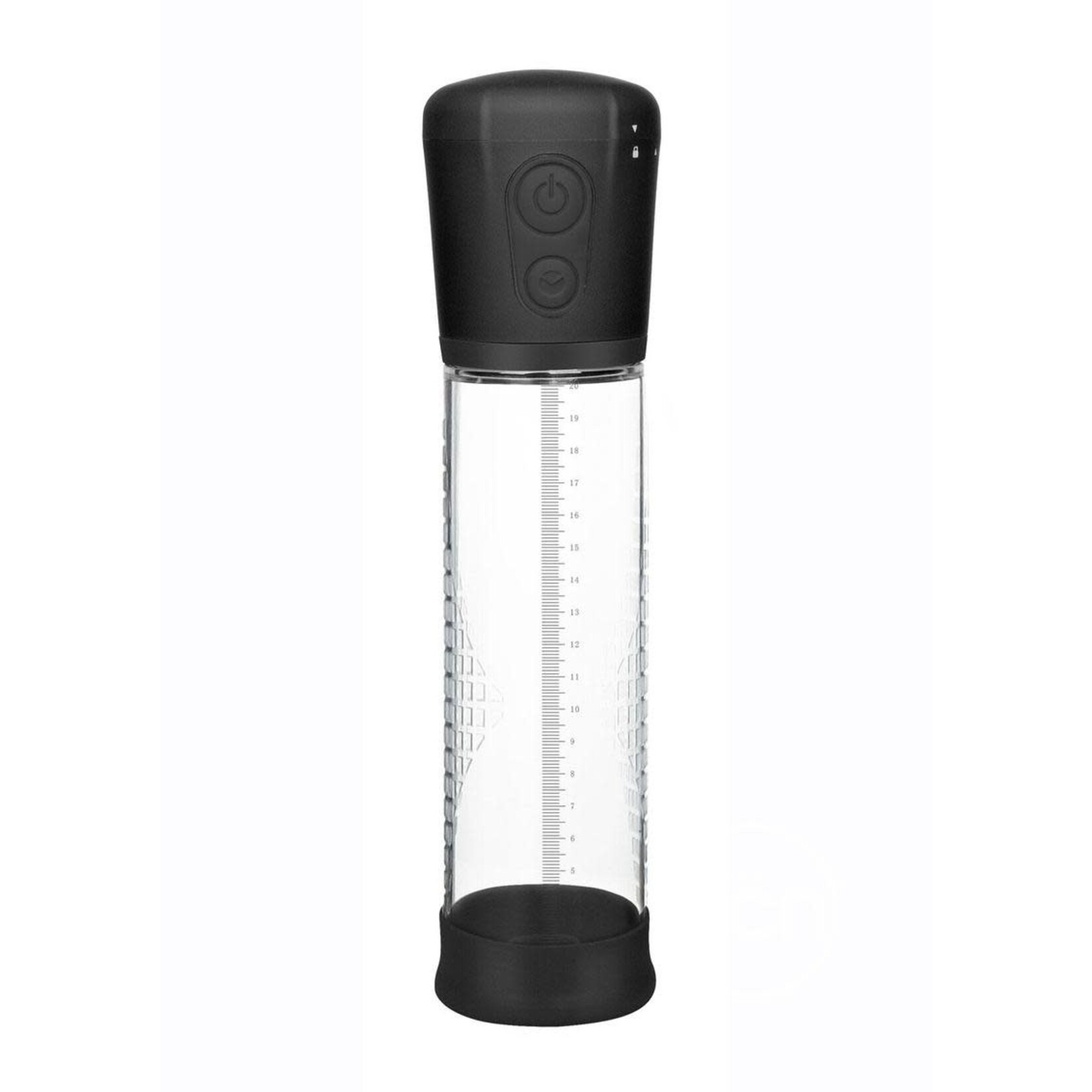 PowerBullet Got Big Dick Automatic Penis Pump - Black/Clear