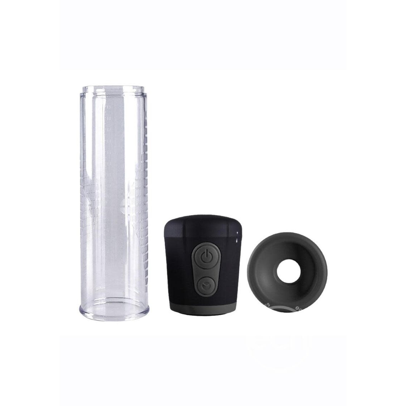 PowerBullet Got Big Dick Automatic Penis Pump - Black/Clear