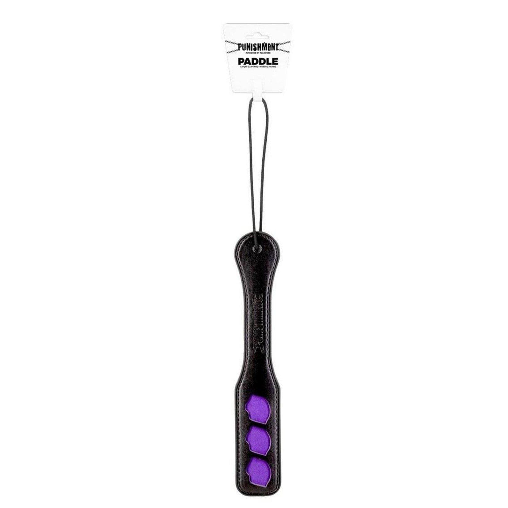 Punishment Paddle Lips - Black/Purple