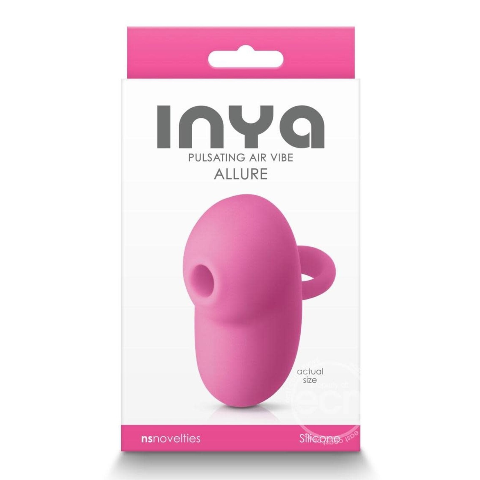 Inya Allure Pulsating Air Vibe Rechargeable Silicone Clitoral Stimulator - Pink