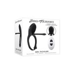 Zero Tolerance Mr. Tickler Rechargeable Silicone Cock Ring with Remote Control - Black