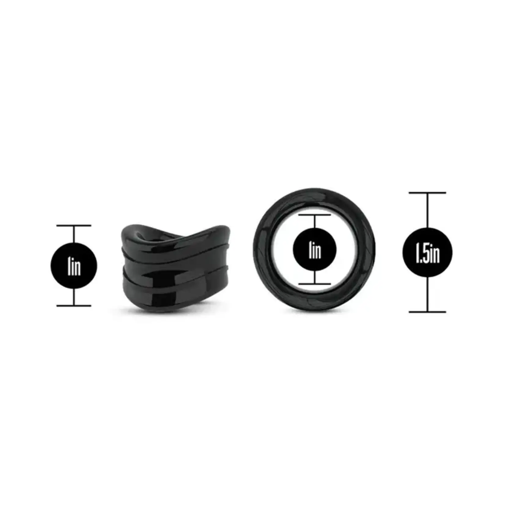 Stay Hard Beef Ball Stretcher  - Black