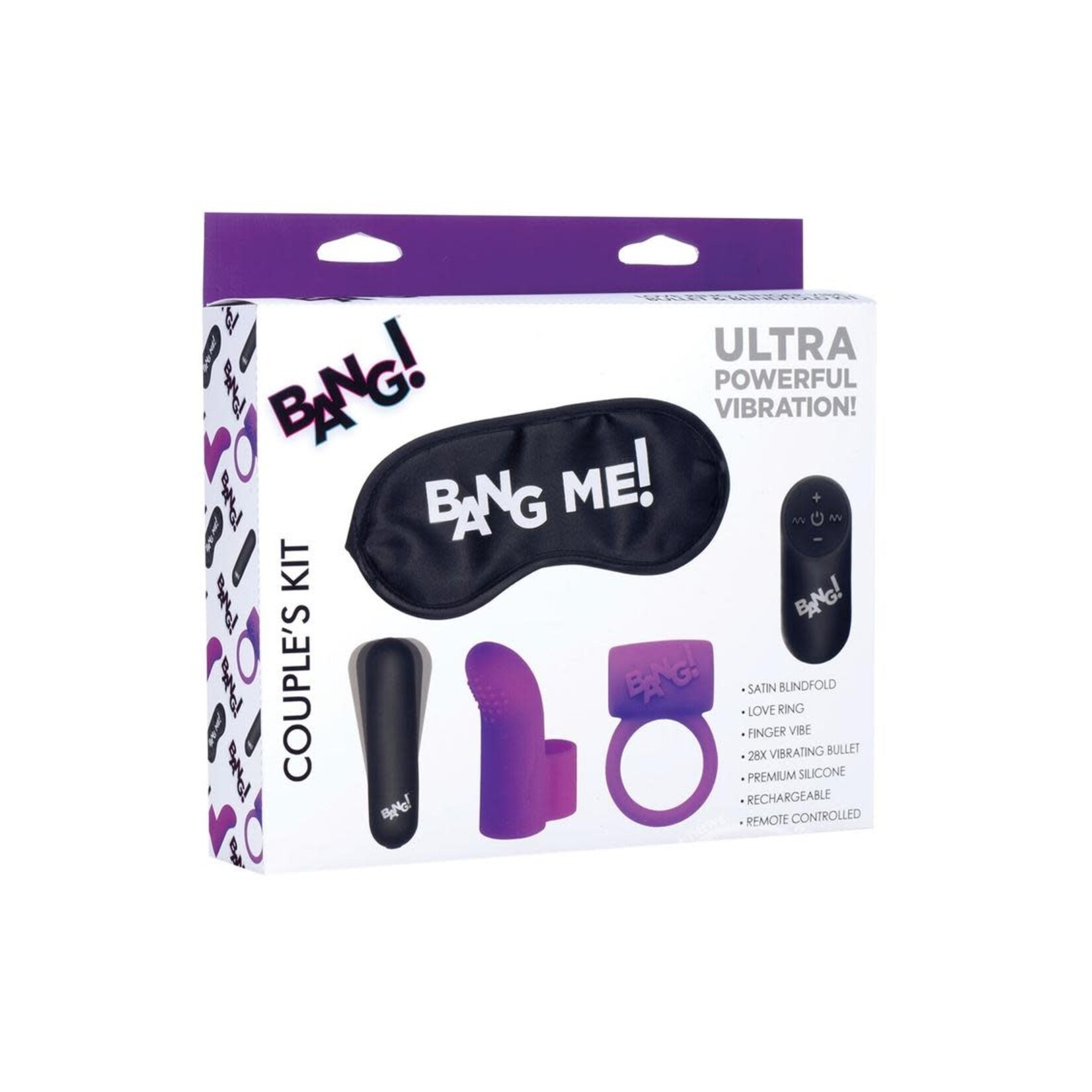 Bang! Couple's Love Ring Kit (Set of 4) - Purple