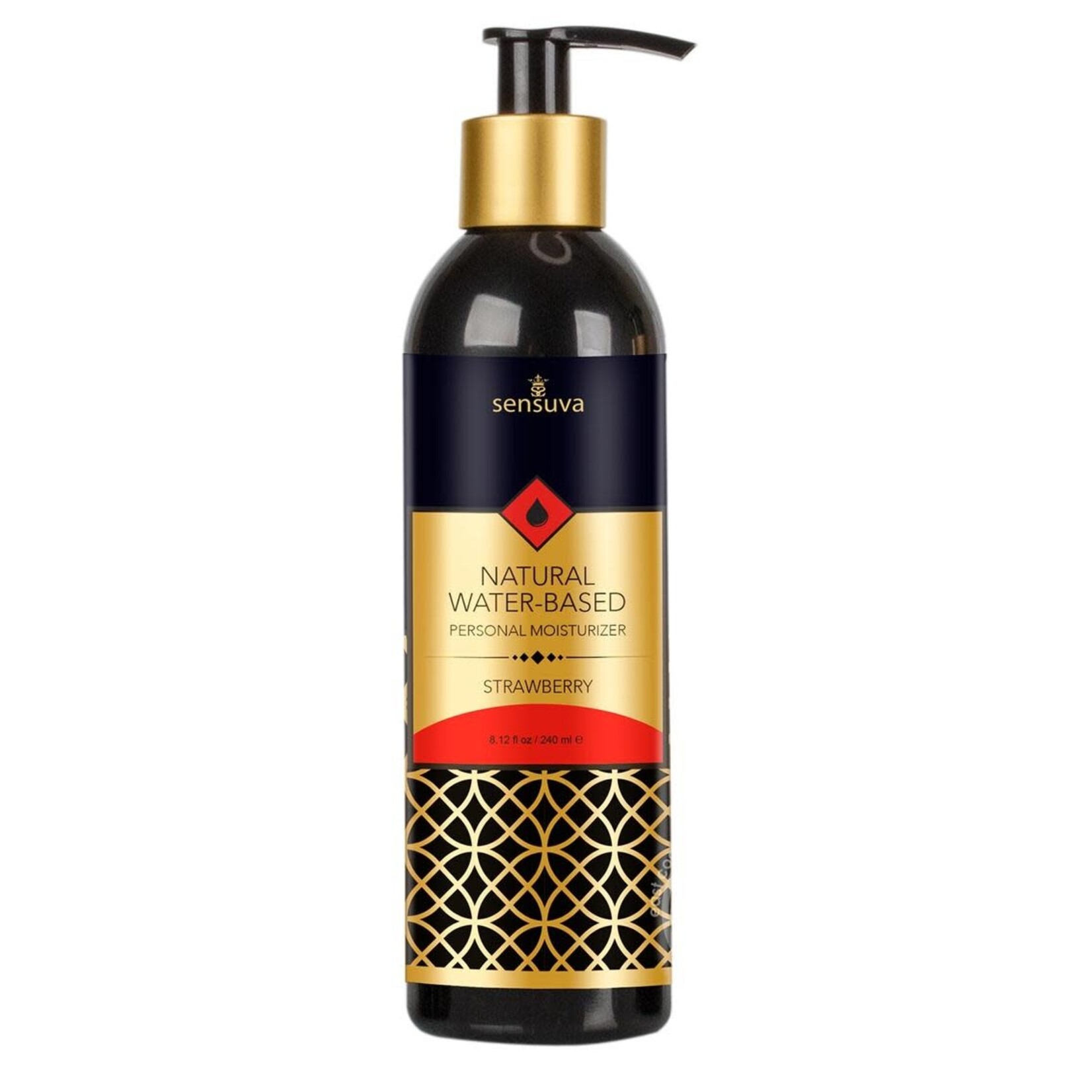 Natural Water-Based Personal Lubricant - Strawberry 8 fl. oz. Bottle