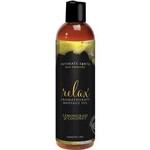 Intimate Earth Relax Aromatherapy Massage Oil Lemongrass & Coconut 8oz